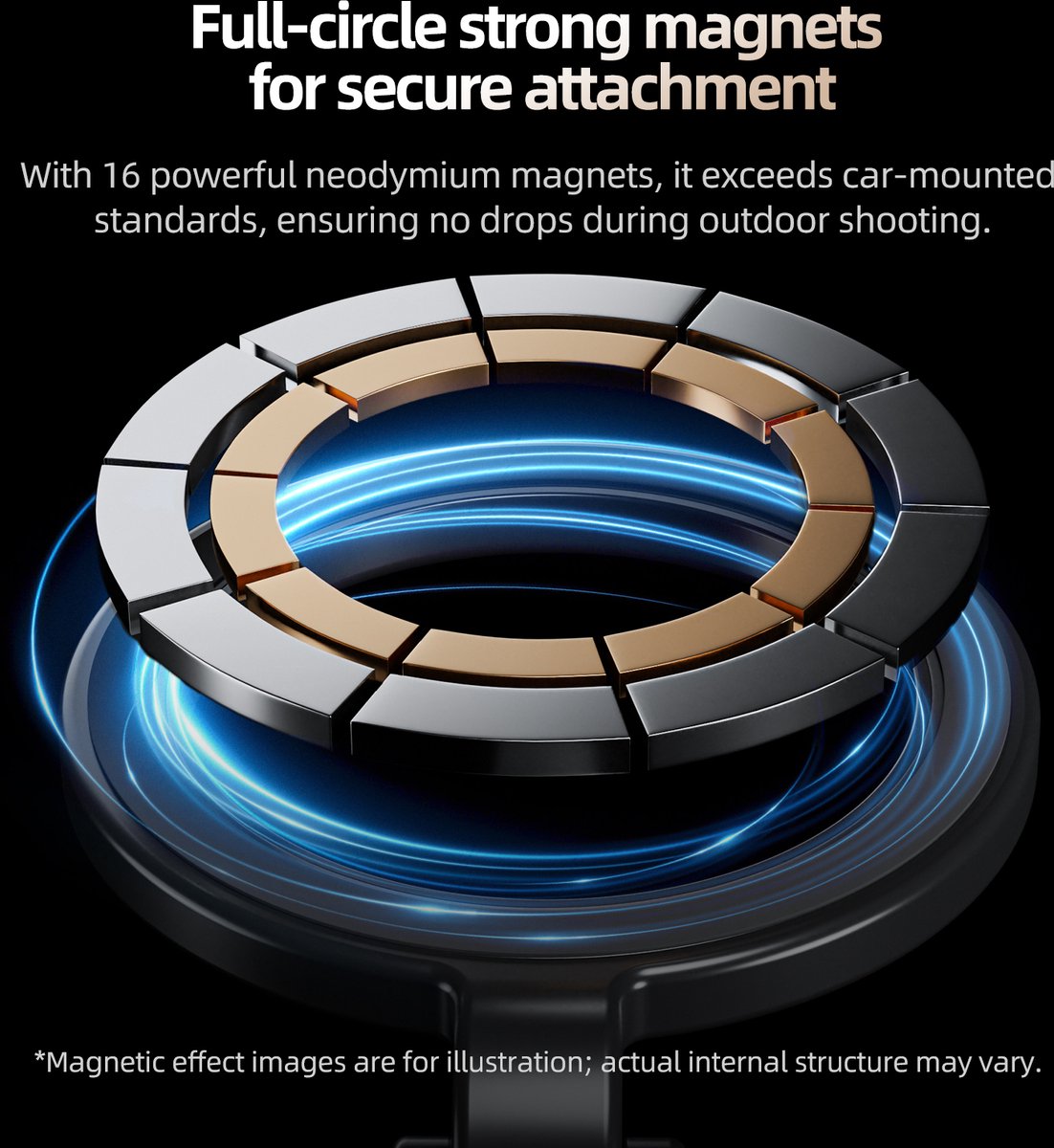 HaloHold Pro | Magnetic Neck Phone Holder for POV Filming