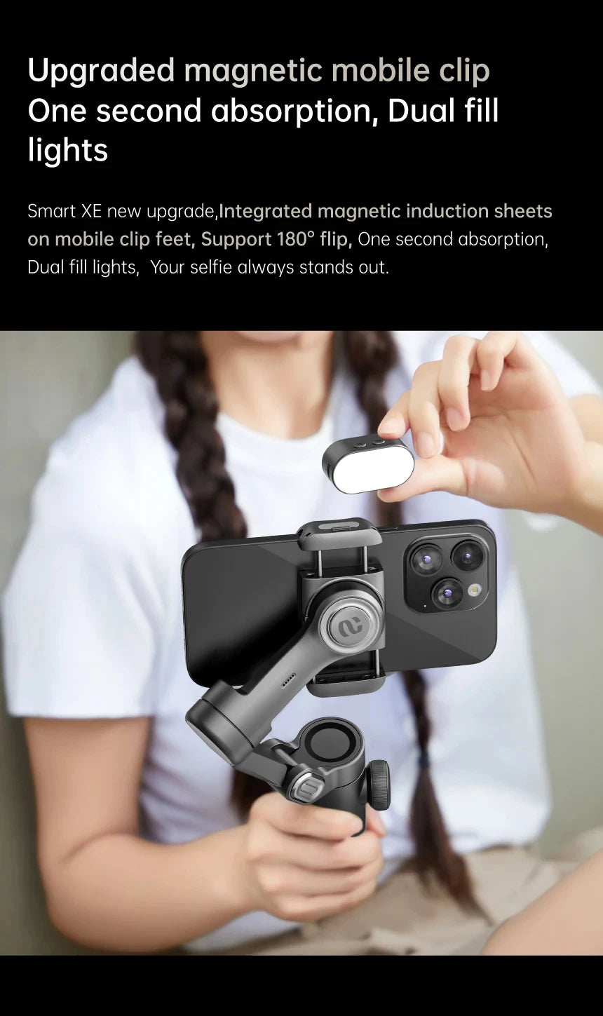 Smart XE | 3-Axis Foldable Smartphone Stabilizer