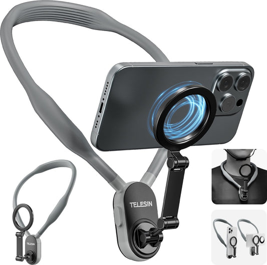 HaloHold Pro | Magnetic Neck Phone Holder for POV Filming